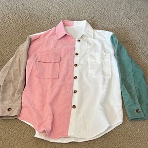 Dokotoo Women’s Corduroy Button Down Shirt